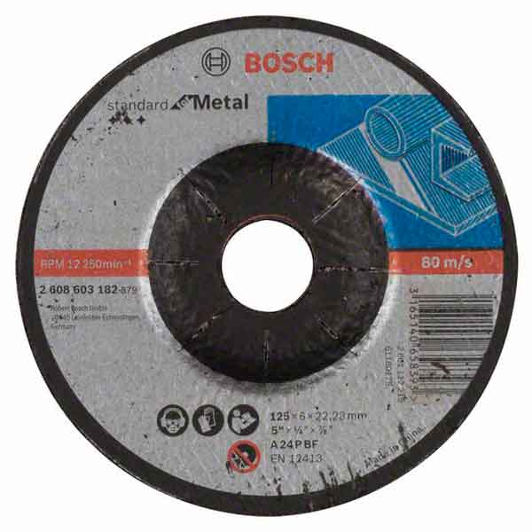 Круг зачистной Bosch, Standard for Metal, 125 мм