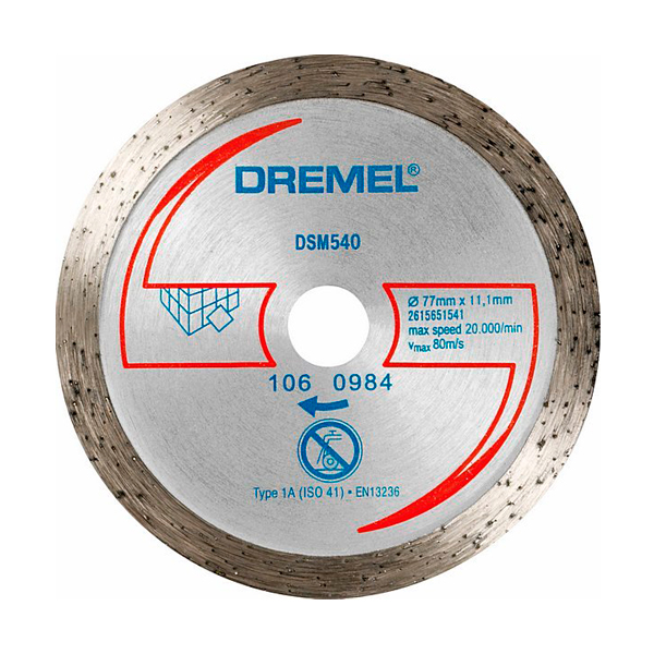 Алмазный отрезной круг для плитки, Dremel (DSM540)_1st
