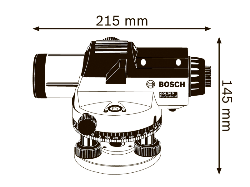 Оптический нивелир Bosch GOL 20 D_2nd