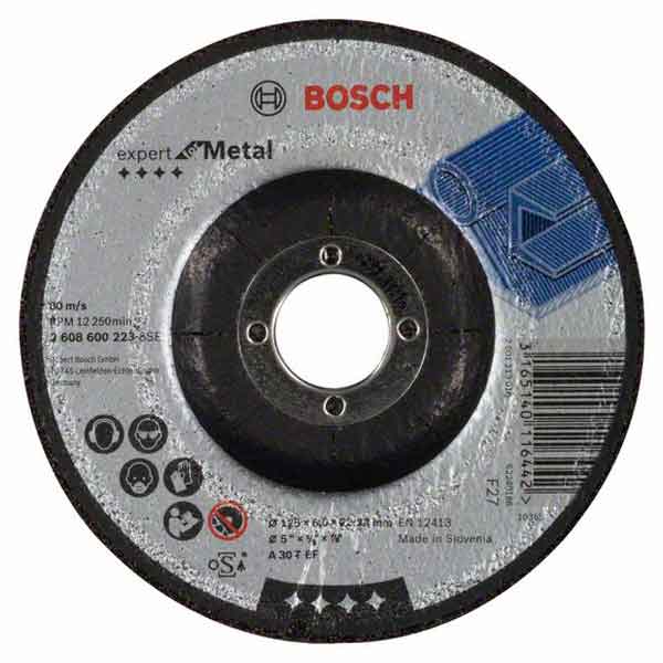 Круг зачистной Bosch, Expert for Metal, 125 мм