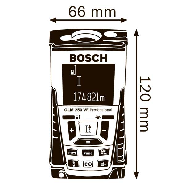 Дальномер лазерный Bosch GLM 250 VF Professional_1st