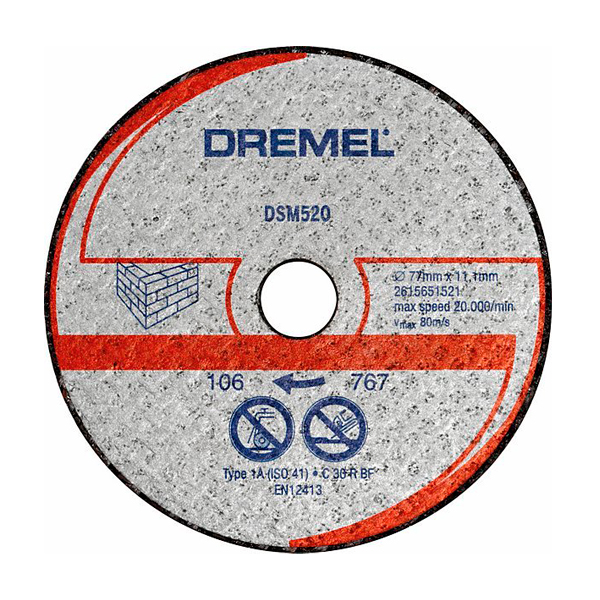 Отрезной круг для камня, Dremel (DSM520)_1st