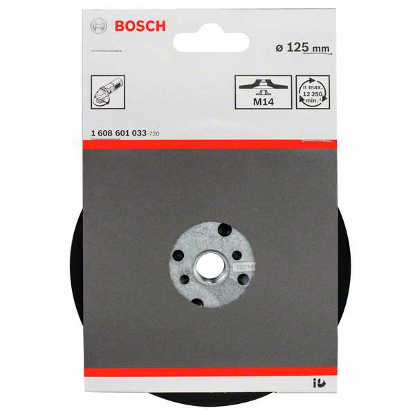 Тарелка опорная с зажимной гайкой, Bosch, 125 мм_1st