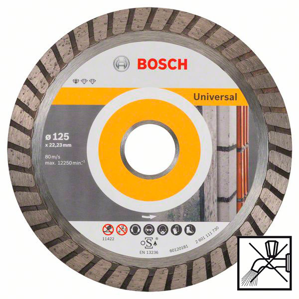 Круг алмазный Bosch, Standard for Universal Turbo, 125 мм
