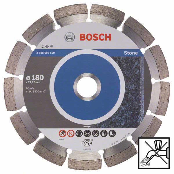 Круг алмазный Bosch, Standard for Stone, 180 мм