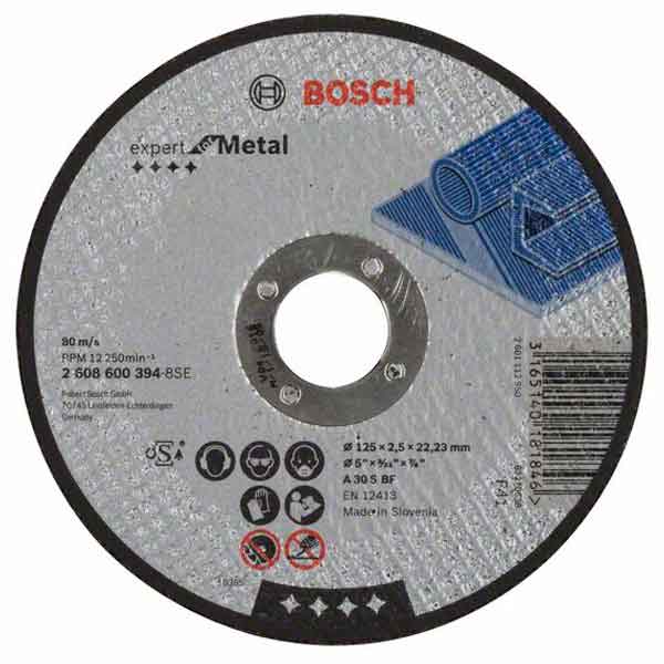 Круг отрезной Bosch, Expert for Metal, 125 x 2,5 мм