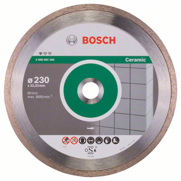 Круг алмазный Bosch, Standard for Ceramic, 230 мм