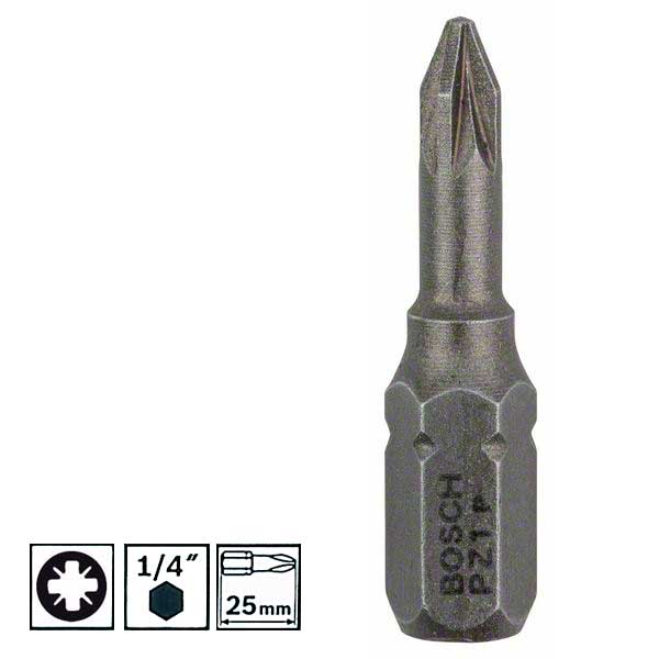 Насадка-бита Bosch, Extra Hart PZ1, 25 мм, 3 шт_2nd