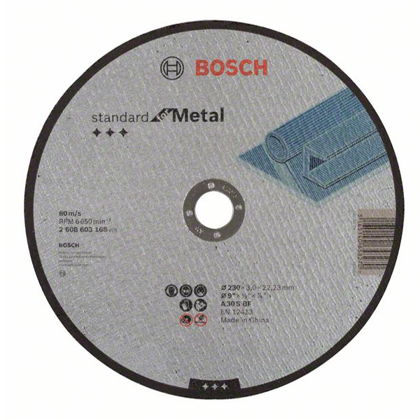 Круг отрезной по металлу, Bosch 230 x 3 мм_1st