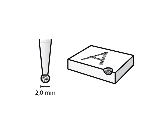 Круговая насадка с алмазным покрытием DREMEL (7103) 2 мм_2nd